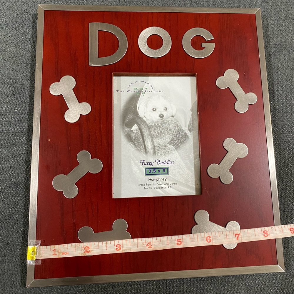 ⭐️The Weston Gallery Cherry Wood DOG Photo Frame - Picture 7 of 13